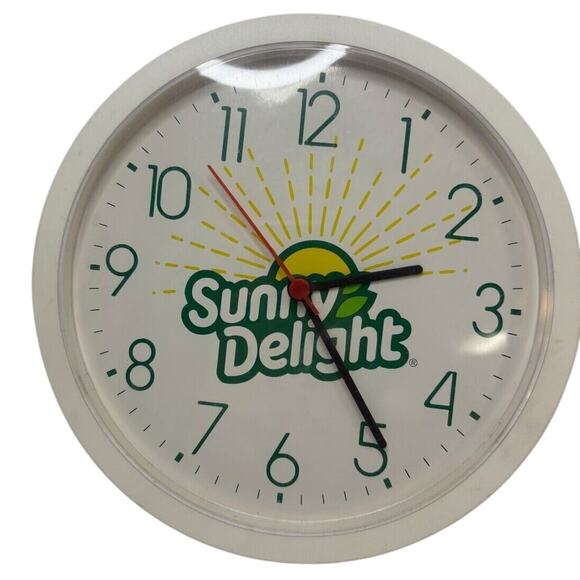 Vintage Sunny Delight Wall Clock 12 In Works Great! - Picture 1 of 3